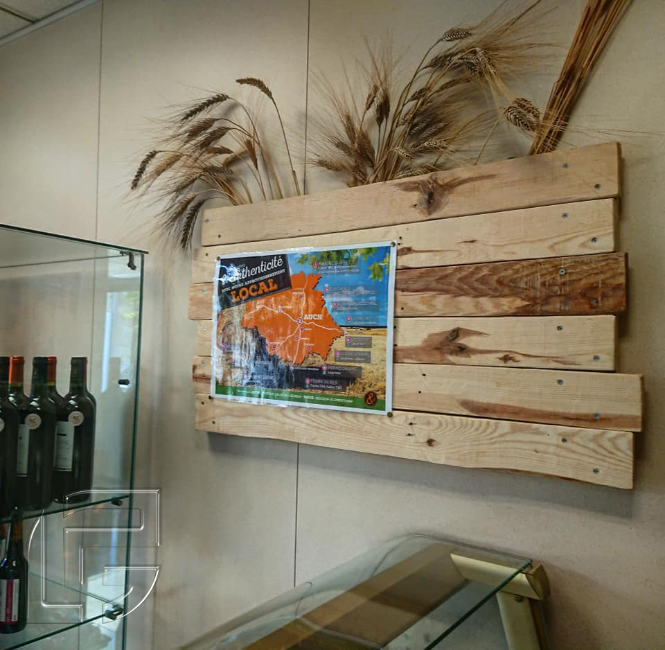 boulangerie auch toulouse occitanie aménagement intérieur bois palette sur-mesure éco-responsable recyclage surcyclage